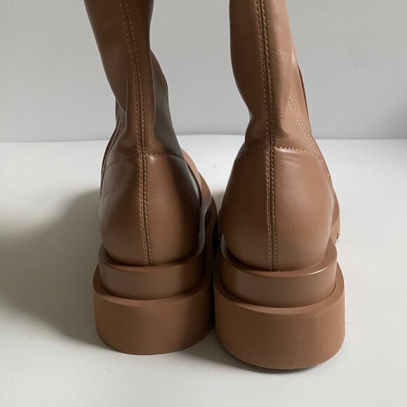 NEW Jeffrey Campbell Tanked Knee High Women's Brown Boots Size 7 Boho - Picture 14 of 14